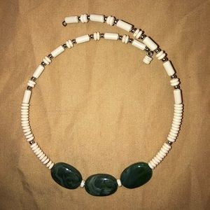 Beaded Cream Wrap-around Necklace🌺🌺🌺
